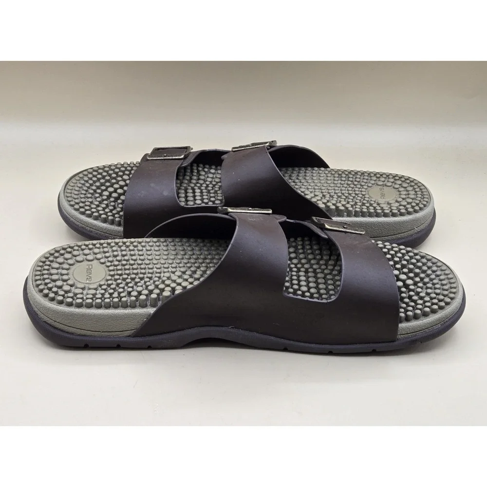 Revs Premium Reflexology Massage Sandals Shock Absorbing Cushion Comfort Size 11